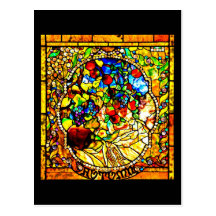 Postkarte-Befleckter Glas-Louis Tiffany 12