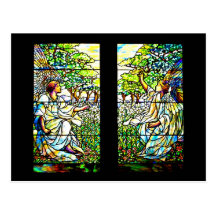 Postkarte-Befleckter Glas-Louis Tiffany 13