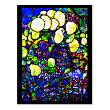 Postkarte-Befleckter Glas-Louis Tiffany 14