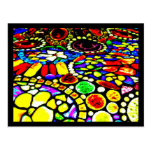 Postkarte-Befleckter Glas-Louis Tiffany 17
