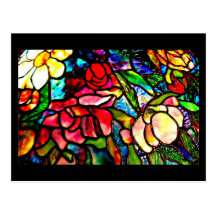 Postkarte-Befleckter Glas-Louis Tiffany 18
