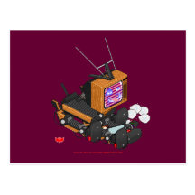 Postkarte des Pixel-Welpen-v1.0