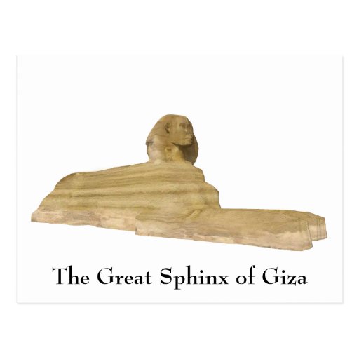 Postkarte: Die große Sphinx von Giseh