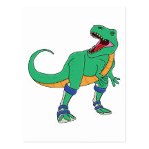 Postkarte Dino AFO