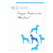 Postkarte für Doggenzüchter postkarten