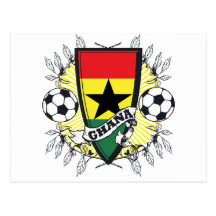 Postkarte Ghanas Futbol