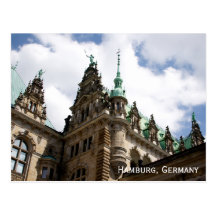 Postkarte Hamburgs Deutschland Rathaus