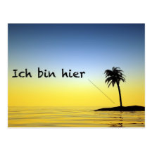 Postkarte "Ich bin hier"