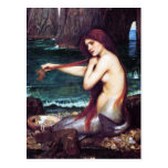 Postkarte: JohnWaterhouse - eine Meerjungfrau