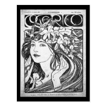 Postkarte-Klassische Kunst-Mucha 3