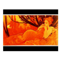 Postkarte-Klassische/Vintage Kunst-Mucha 31