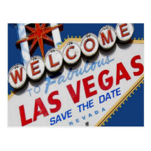 Postkarte Las Vegas SAVE THE DATE