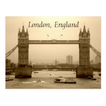 Postkarte Londons, England