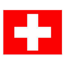 Postkarte mit Flagge von der Schweiz