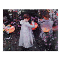 Postkarte mit John Singer Sargent-Malen