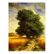 Postkarte mit Malerei Alexandre Calame