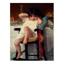 Postkarte mit Malerei Emile Munier