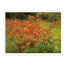 Postkarte mit Malerei Johns Ottis Adams