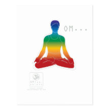 Postkarte OMs Lotus Chakras
