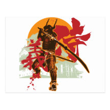 Postkarte Samurai6