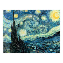 Postkarte - sternenklare Nacht