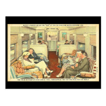 Postkarte-Vintage Chicago-Reise Art-1