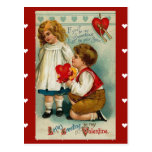 Postkarte-Vintager Valentinsgruß für Ihren Schatz
