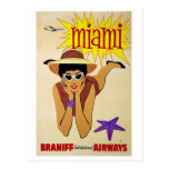 Postkarte-Vintages Miami