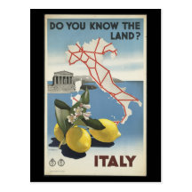Postkarte-Vintages Reise-Italien