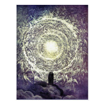 Postkarte: Weiße Rose - Gustave Doré