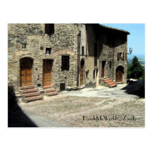 Postkarte - wohnend in San Gimignano
