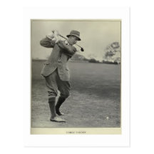 Postkarten Golf-Geschenk-Harrys Vardon
