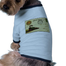 Postkarten-Kunst Hunde-t-shirt