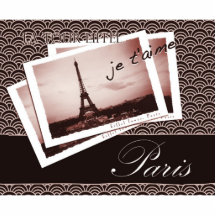 Postkarten von Paris Photofiguren
