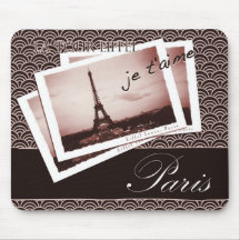 Postkarten von Paris-Vignette Mauspad