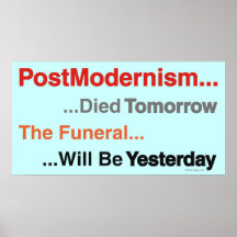 PostModernism starb morgen Plakat