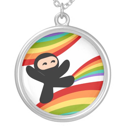 Power des Regenbogen Ninja Trittes Selbst Gestaltete Halskette