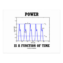 Power ist eine Funktion der Zeit (Physik) Postkarte