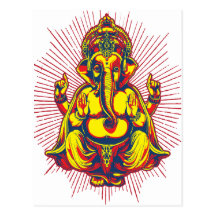 Power von Ganesh Postkarte
