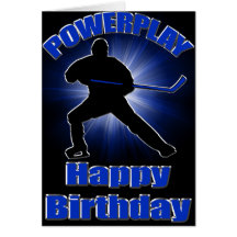 Powerplay Hockey-Geburtstags-Karte