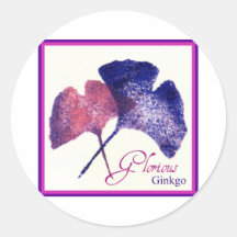Prachtvoller Ginkgo-Aufkleber