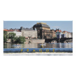 Prag - Nationaltheater Foto Karten Vorlage