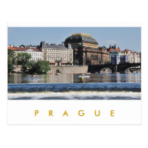 Prag - Nationaltheater Postkarte