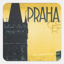 Prag Quadratsticker