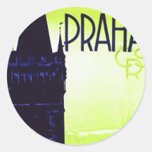 Prag Runde Sticker