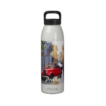 Prag-Straßen-Szene Wiederverwendbare Wasserflasche