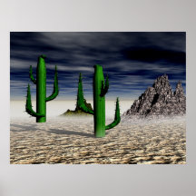 Prarie Cactii Plakate