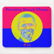 Präsident Barak Obama #44 Mauspad