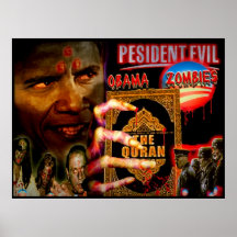 Präsident Evil und die Obama-Zombies Plakat