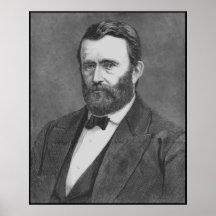 Präsident Grant Sketch -- Grenze Posterdrucke